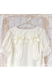 Three Tail Tree Milk Candy Bunny Ears Short and Long Sleeve Blouse(Leftovers/Stock is low)